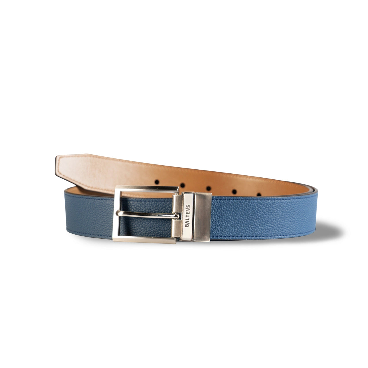 Brown or Blue Reversible Belt | Premium Cowhide Leather | Balteus