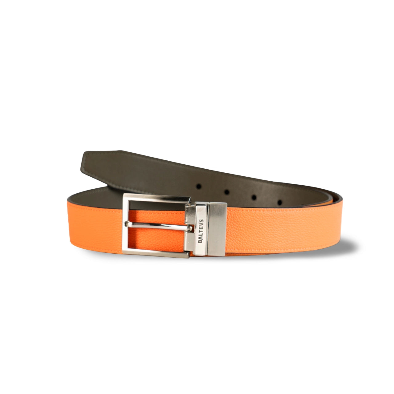 Green or Orange Reversible Belt | Premium Cowhide Leather | Balteus
