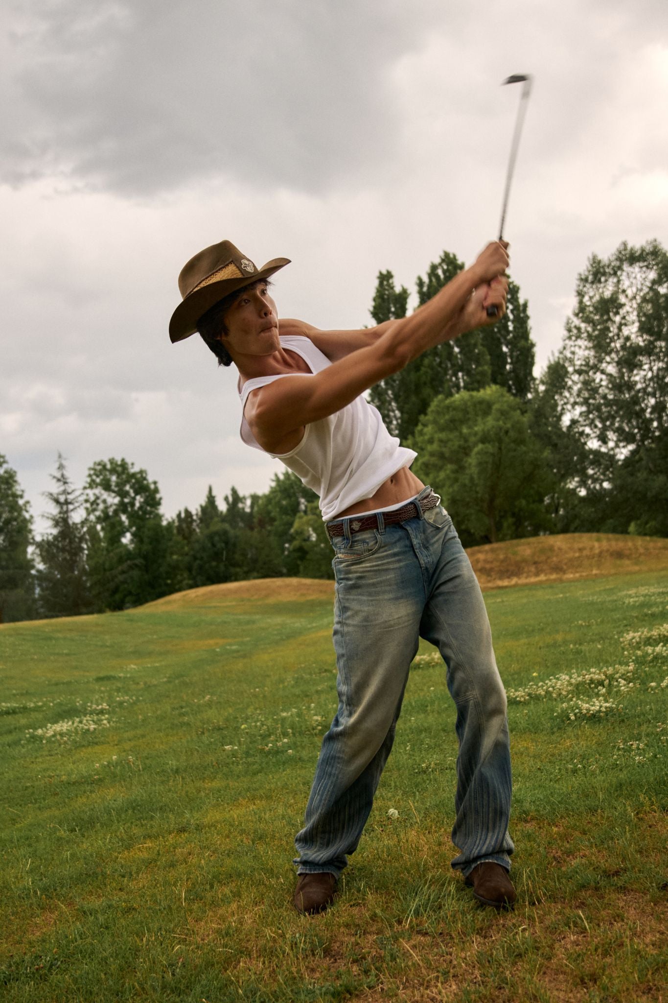 BALTEUS x REBOLF "COWBOY BROWN" GOLF BELT